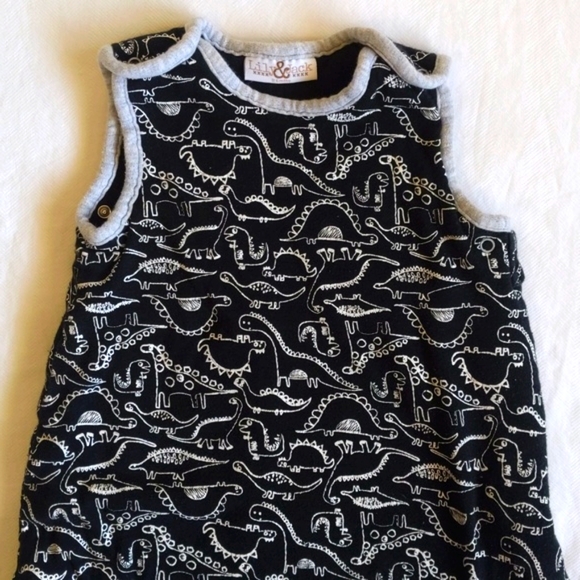 lily & jack dinosaur sleep sack 2.5 tog plush winter weight 6 months baby boy - Picture 3 of 5